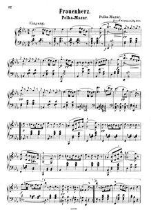 Partition complète (scan), Polka Mazurka pour orchestre