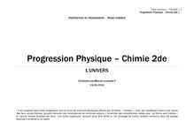Progression Physique  Chimie 2de