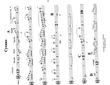 Partition flûte, Cyrano, G major, Robertson, Ernest John