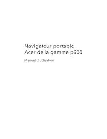 Notice Ordinateur de poche Acer  p600 series