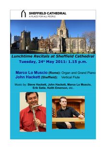 Lunchtime Recitals at Sheffield Cathedral Tuesday, 24th May 2011 ...