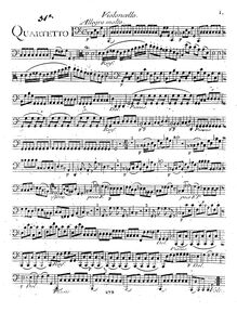 Partition violoncelle, 6 corde quatuors, G.184-188 (Op.22), Boccherini, Luigi
