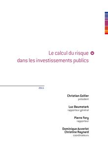 Le calcul du risque dans les investissements publics