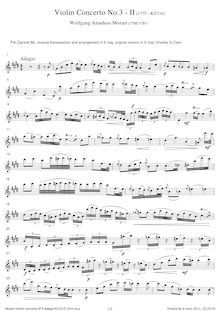 Violin Concerto No.3 - Wolfgang Amadeus Mozart