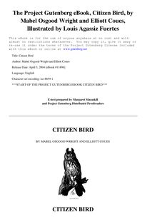 Citizen Bird - Scenes from Bird-Life in Plain English for Beginners