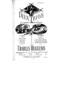 Partition hautbois, Trio No.1, Op. 30, pour hautbois, clarinette et basson