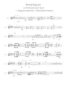 Partition altos, Misa de Requiem en do sostenido menor, C♯ minor