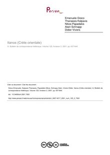 Itanos (Crète orientale) - article ; n°2 ; vol.125, pg 637-644