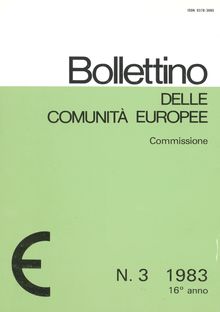 Bollettino delle Comunità europee. N. 3 1983 16° anno