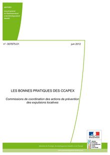 Les bonnes pratiques des CCAPEX - Commissions de coordination des actions de prévention des expulsions locatives