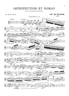 Partition complète et , partie, Introduction et rondo, Op.72