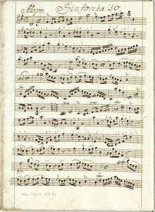 Partition Incomplete parties, 6 Symphonies, Op.1, 6 Overtures, Abel, Carl Friedrich par Carl Friedrich Abel