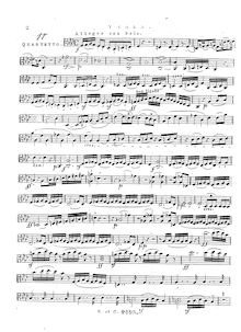 Partition viole de gambe, corde quatuor No.11, Op.95, Quartetto serioso