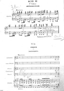 Partition Act II (, partie 1), Barbe-bleue, Opéra bouffe en trois actes et quatre tableaux