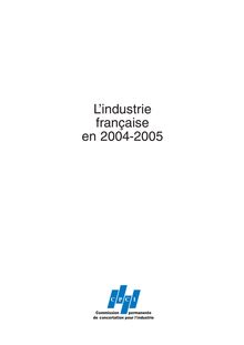 L industrie française en 2004-2005