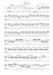 Partition complète, Sonata en B minor pour violon et Continuo, Walther, Johann Jacob