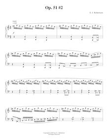 Partition , [Fast], 9 Piano pièces, Op.51, Robertson, Ernest John