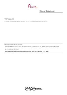 Venezuela - article ; n°3 ; vol.17, pg 710-710