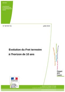 Evolution du fret terrestre à l horizon de 10 ans