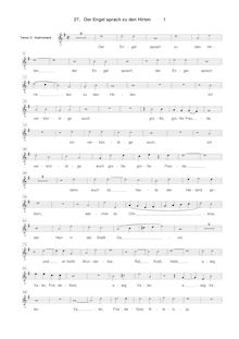Partition ténor 3 , partie [G2 clef], Geistliche Chor-Music, Op.11
