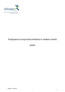 Prophylaxis of conjunctival infections in newborn infants - Update