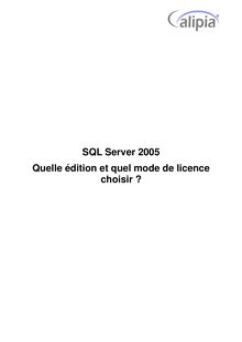 Licensing SQL Server 2005