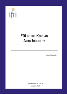FDI IN THE KOREAN AUTO INDUSTRY