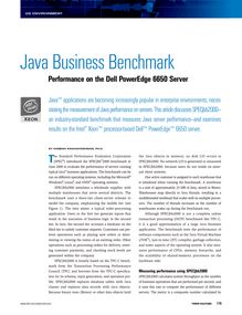 Java Business Benchmark