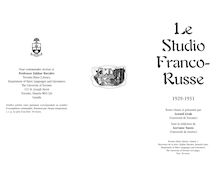 Le Studio Franco- Russe