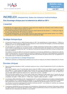INCRELEX - INCRELEX 22-06-2011 SYNTHESE CT-8906