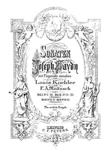 Partition Cover, Piano Sonata No.47 en F major, Haydn, Joseph