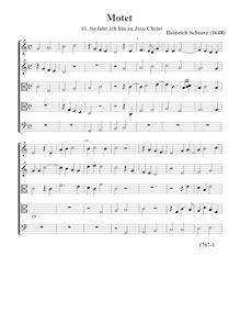 Partition , So fahr ich hin zu Jesu Christ - partition complète (Tr Tr T T B), Geistliche Chor-Music, Op.11