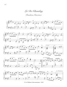 Partition , La de Chamlay, Pièces de clavecin, Du Phly, Jacques