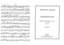 Partition parties complètes, corde quintette, A minor, Rheinberger, Josef Gabriel par Josef Gabriel Rheinberger