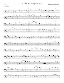 Partition viole de basse 1, basse clef, Motets, Ferrabosco Sr., Alfonso
