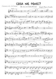 Partition clarinette (B♭), Cosa ne Pensi, Trovato, Angelo Maria
