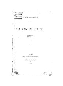 Salon de Paris, 1870 / Camille Lemonnier