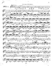 Partition violon 2, 3 Trios pour 2 Violons et Violoncelle, Viotti, Giovanni Battista par Giovanni Battista Viotti