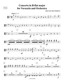 Partition altos, Vuvuzela Concerto, Bb major, Matthews, John-Luke Mark