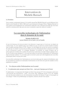 Intervention de Michèle Barzach