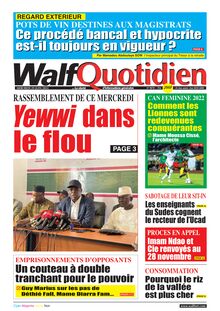 Walf Quotidien n°9078 - du mercredi 29 juin 2022