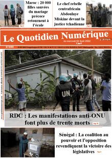 Le Quotidien Numérique d’Afrique n°1999 - du mercredi 3 août 2022