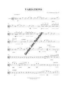 Partition flûte 2, Variations, E♭ major, Robertson, Ernest John