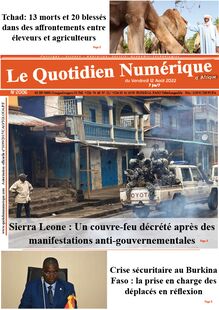 Le Quotidien Numérique d’Afrique n°2006 - du vendredi 12 août 2022