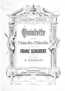 Partition violoncelle 2, corde quintette, C Major, Schubert, Franz