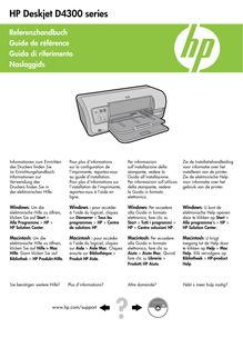 Notice Imprimantes HP  Deskjet D4363