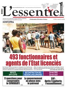 L’Essentiel du Cameroun n°345 - du mardi 25 mai 2021