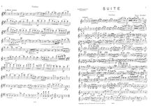 Partition complète et parties, Trio-, Trio-Suite for Violin, Viola and Piano