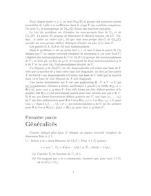 Composition de mathématiques générales 2003 Agrégation de mathématiques Agrégation (Externe)