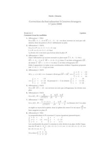 Corrigé du bac S 2008: Mathématique Obligatoire
